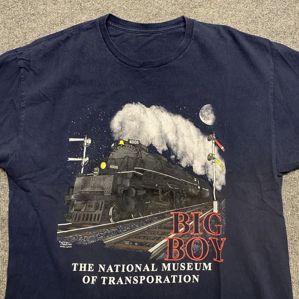 National Museum Of Transport Train Big Boy Graphic Tee Fits XL